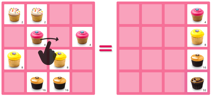 2048 Cupcakes - Monstera Play